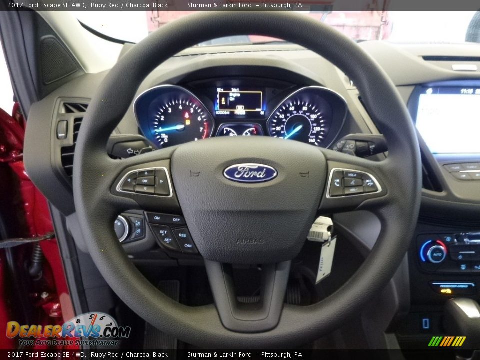 2017 Ford Escape SE 4WD Ruby Red / Charcoal Black Photo #13