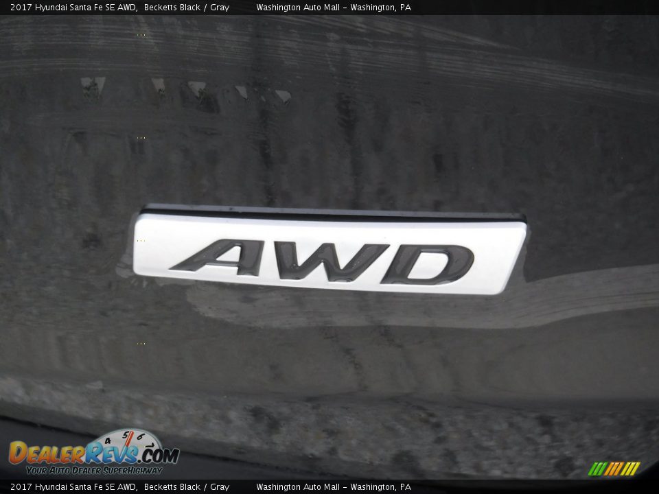 2017 Hyundai Santa Fe SE AWD Becketts Black / Gray Photo #10