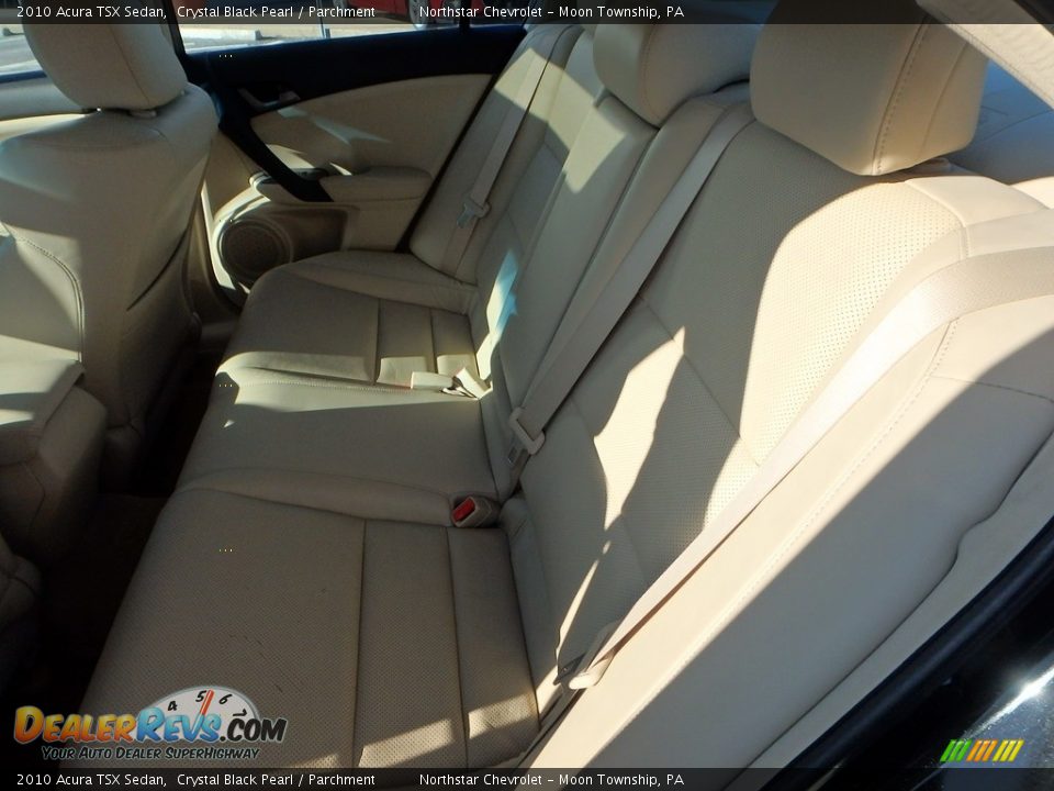 2010 Acura TSX Sedan Crystal Black Pearl / Parchment Photo #19