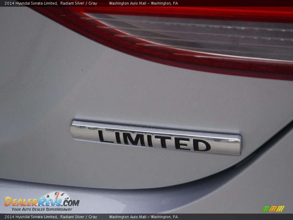 2014 Hyundai Sonata Limited Radiant Silver / Gray Photo #11
