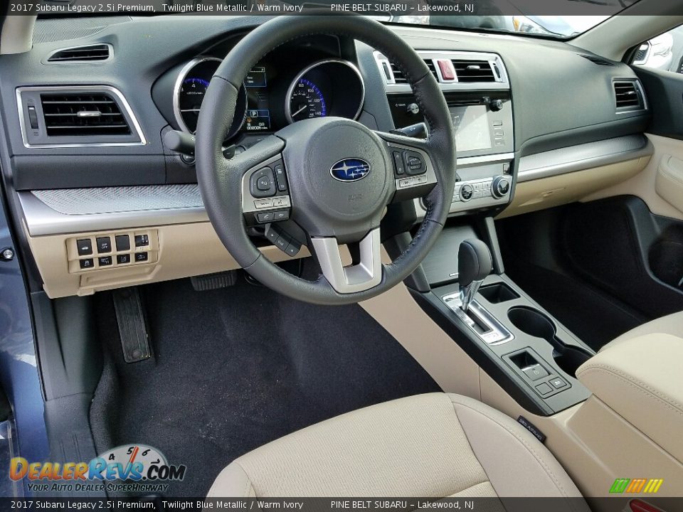 Warm Ivory Interior - 2017 Subaru Legacy 2.5i Premium Photo #7