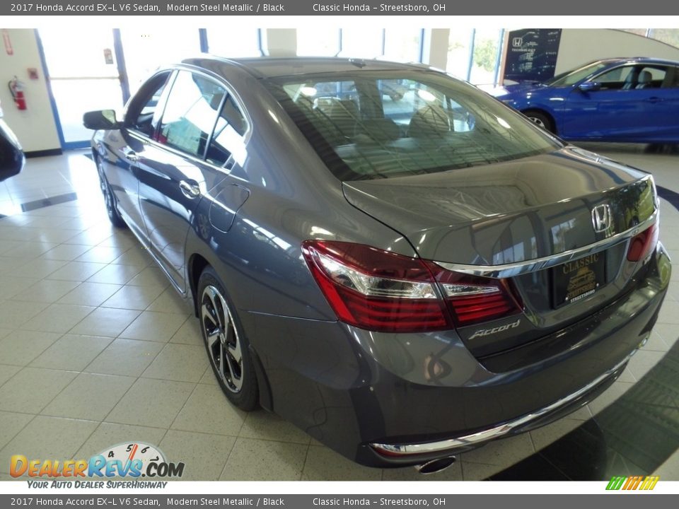 2017 Honda Accord EX-L V6 Sedan Modern Steel Metallic / Black Photo #2