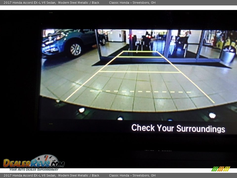 2017 Honda Accord EX-L V6 Sedan Modern Steel Metallic / Black Photo #11