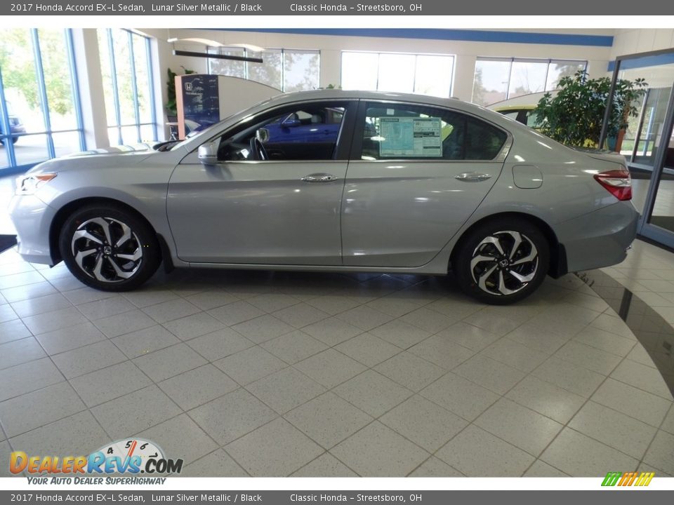 2017 Honda Accord EX-L Sedan Lunar Silver Metallic / Black Photo #3