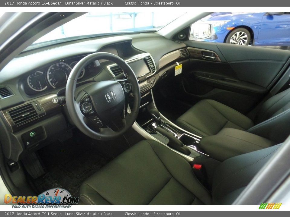 2017 Honda Accord EX-L Sedan Lunar Silver Metallic / Black Photo #8