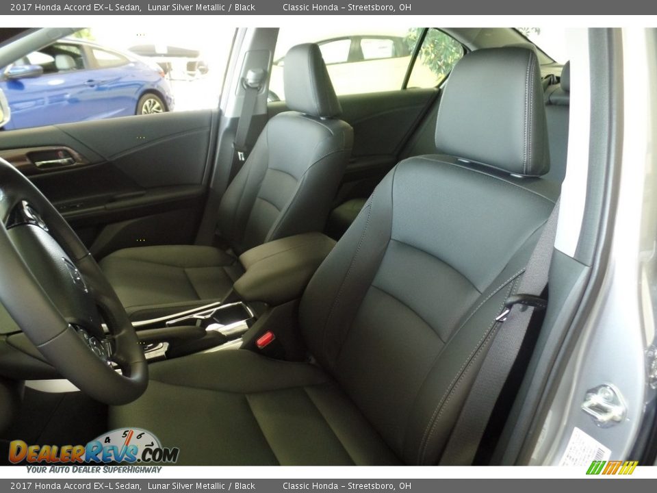 2017 Honda Accord EX-L Sedan Lunar Silver Metallic / Black Photo #10