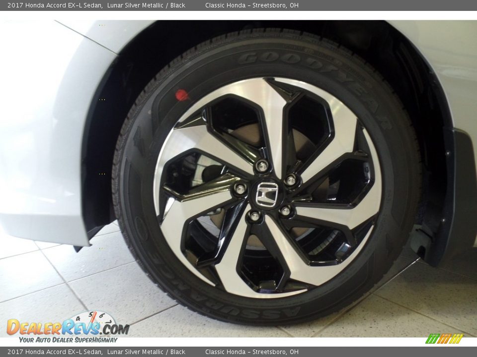 2017 Honda Accord EX-L Sedan Lunar Silver Metallic / Black Photo #16