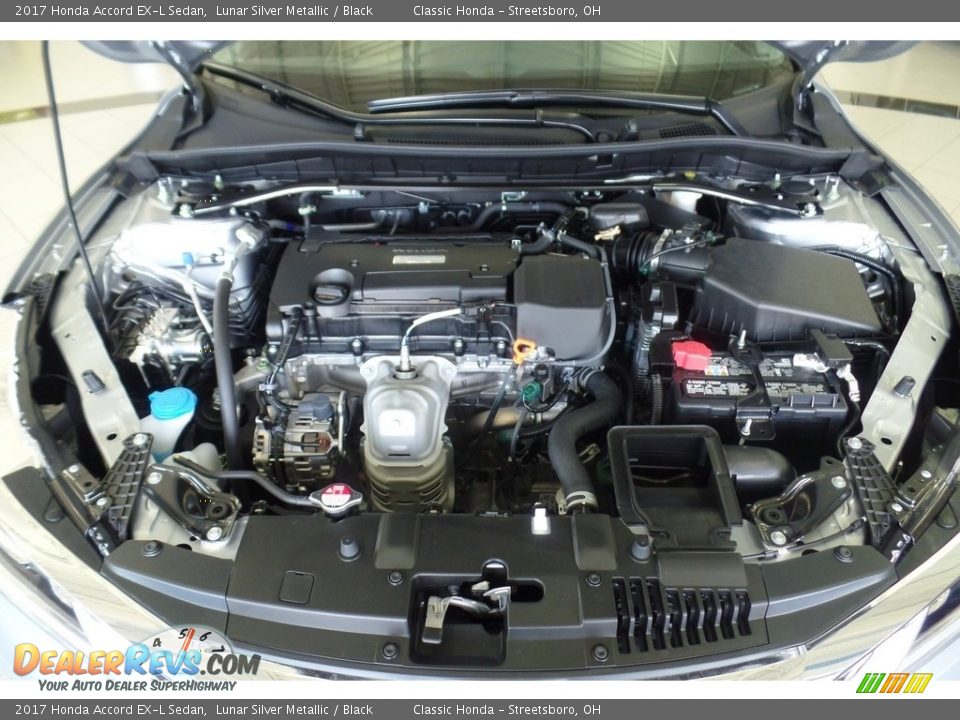 2017 Honda Accord EX-L Sedan Lunar Silver Metallic / Black Photo #17