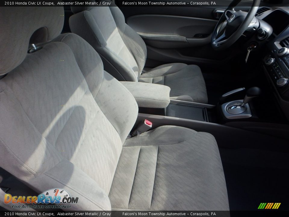 2010 Honda Civic LX Coupe Alabaster Silver Metallic / Gray Photo #10