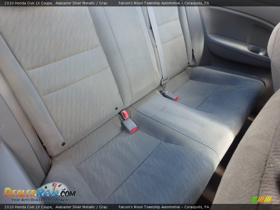 2010 Honda Civic LX Coupe Alabaster Silver Metallic / Gray Photo #13