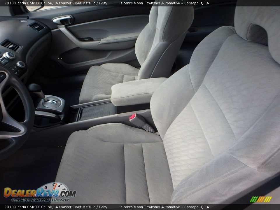 2010 Honda Civic LX Coupe Alabaster Silver Metallic / Gray Photo #14