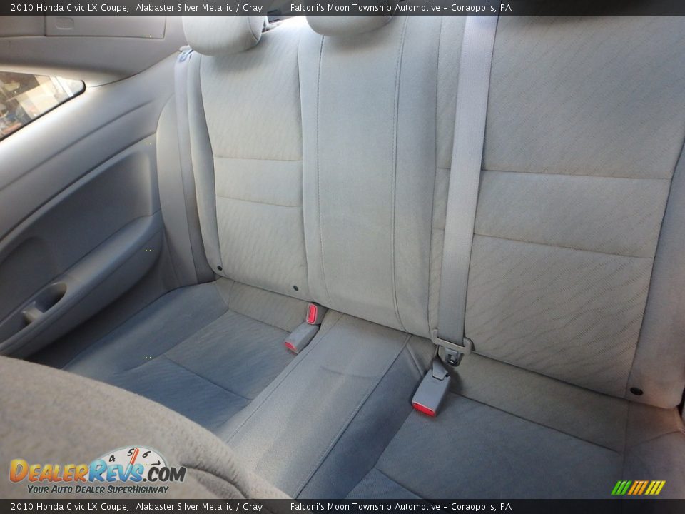 2010 Honda Civic LX Coupe Alabaster Silver Metallic / Gray Photo #15