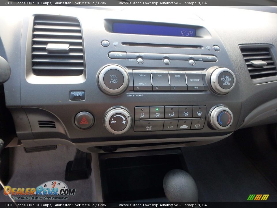 2010 Honda Civic LX Coupe Alabaster Silver Metallic / Gray Photo #18