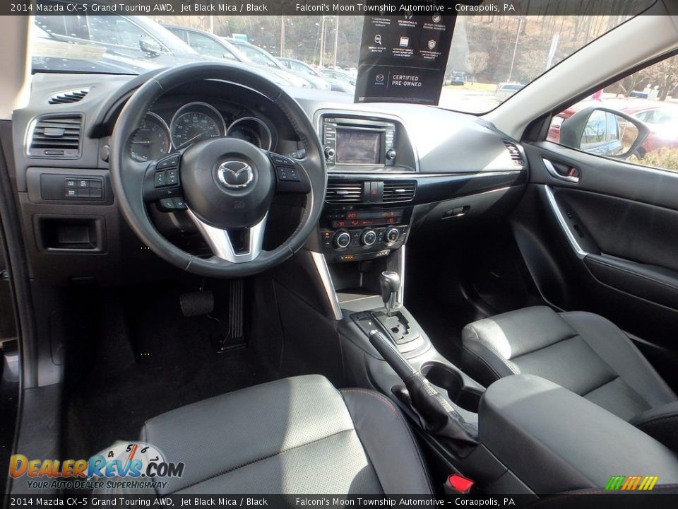 2014 Mazda CX-5 Grand Touring AWD Jet Black Mica / Black Photo #18