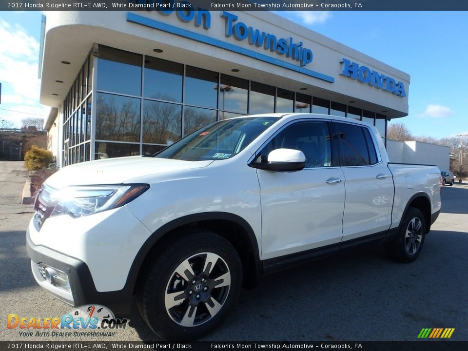 2017 Honda Ridgeline RTL-E AWD White Diamond Pearl / Black Photo #1