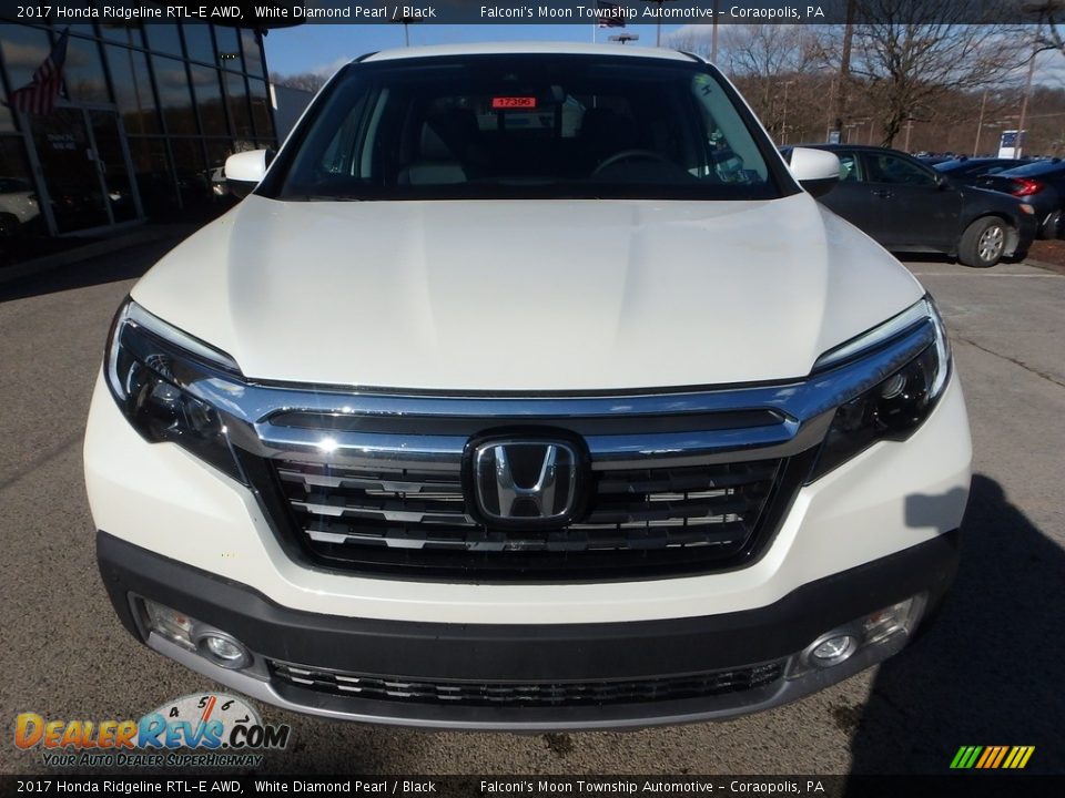 2017 Honda Ridgeline RTL-E AWD White Diamond Pearl / Black Photo #6