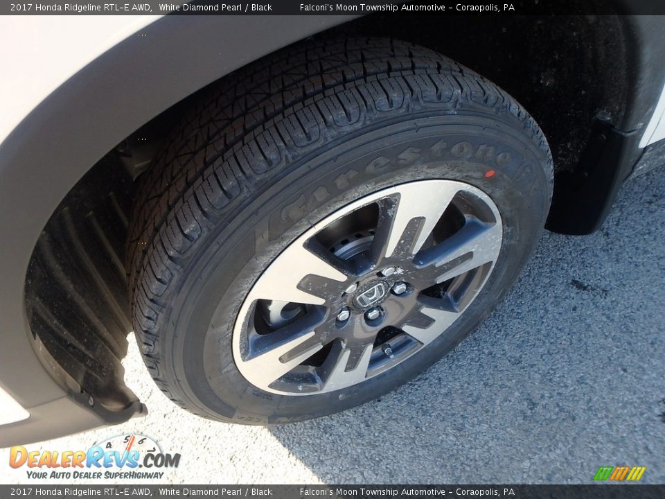 2017 Honda Ridgeline RTL-E AWD White Diamond Pearl / Black Photo #7