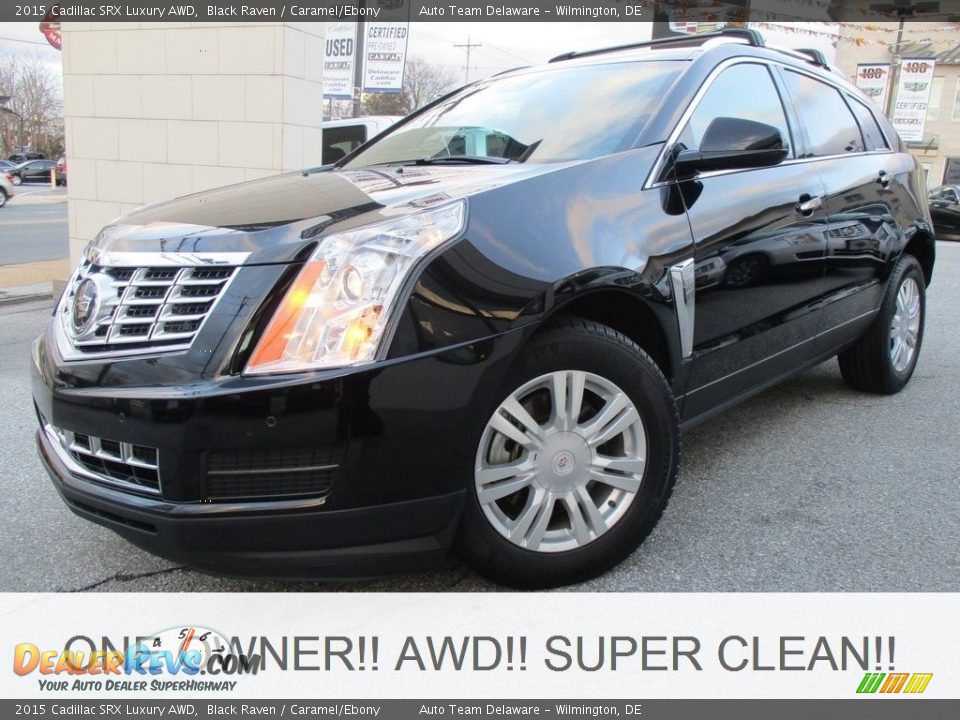 2015 Cadillac SRX Luxury AWD Black Raven / Caramel/Ebony Photo #1
