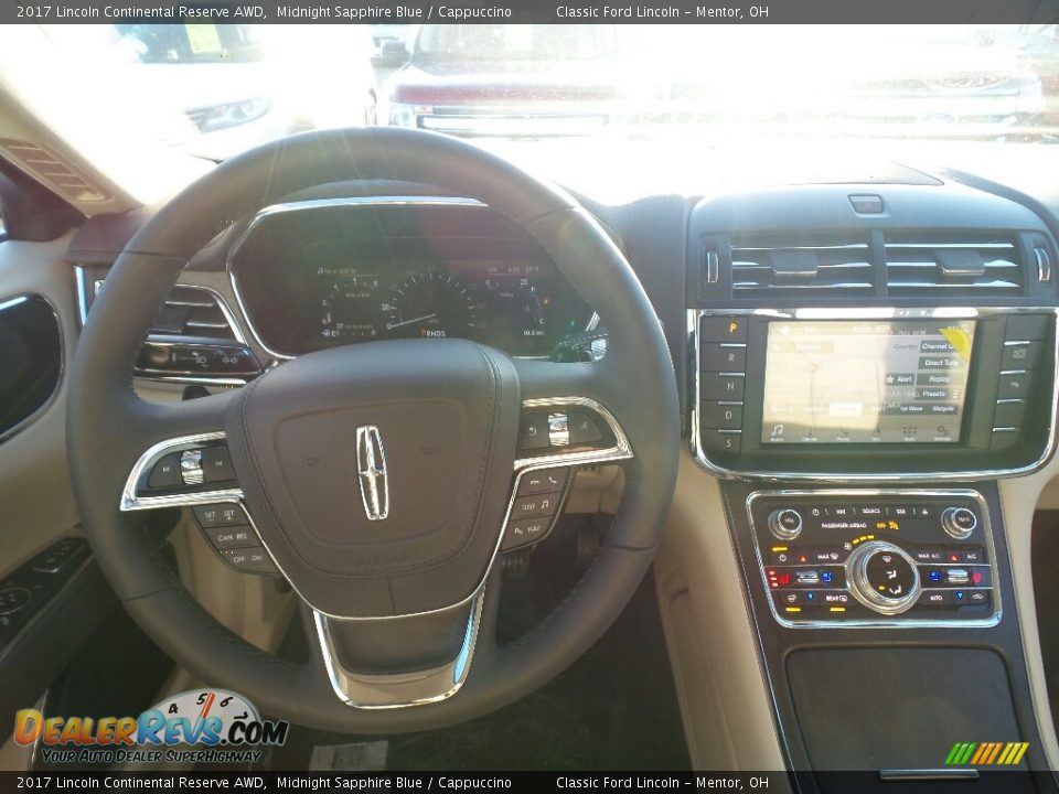 2017 Lincoln Continental Reserve AWD Midnight Sapphire Blue / Cappuccino Photo #8