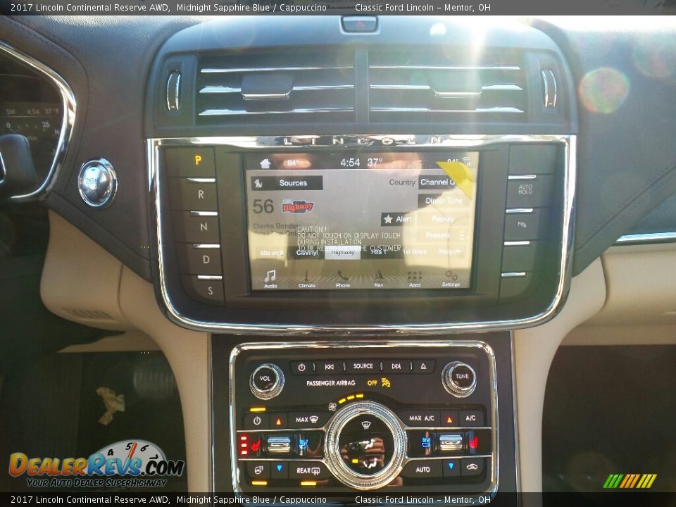 2017 Lincoln Continental Reserve AWD Midnight Sapphire Blue / Cappuccino Photo #9