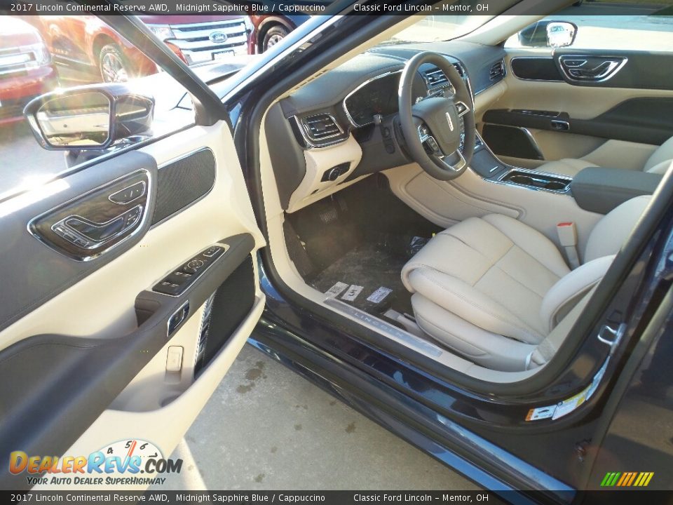 2017 Lincoln Continental Reserve AWD Midnight Sapphire Blue / Cappuccino Photo #10