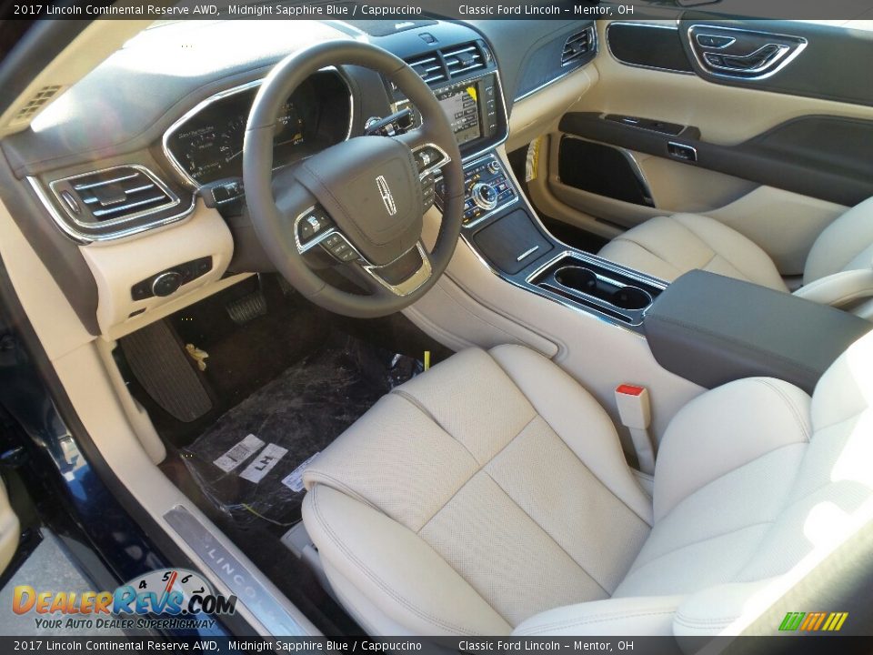 2017 Lincoln Continental Reserve AWD Midnight Sapphire Blue / Cappuccino Photo #11