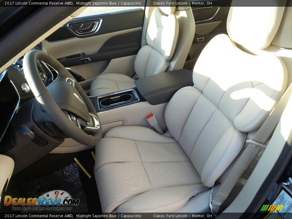2017 Lincoln Continental Reserve AWD Midnight Sapphire Blue / Cappuccino Photo #12