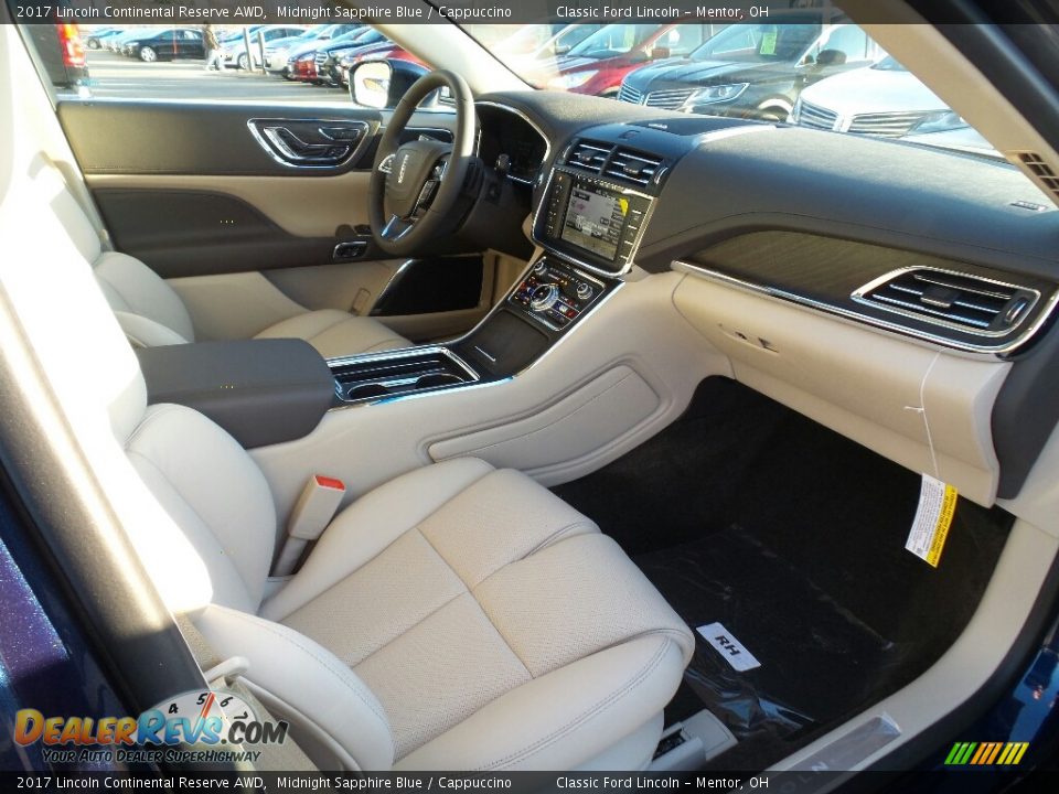 2017 Lincoln Continental Reserve AWD Midnight Sapphire Blue / Cappuccino Photo #13