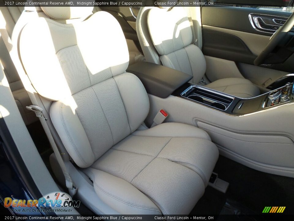 2017 Lincoln Continental Reserve AWD Midnight Sapphire Blue / Cappuccino Photo #14