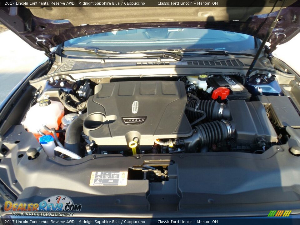 2017 Lincoln Continental Reserve AWD Midnight Sapphire Blue / Cappuccino Photo #15