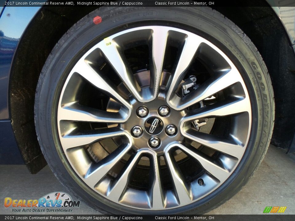 2017 Lincoln Continental Reserve AWD Midnight Sapphire Blue / Cappuccino Photo #16