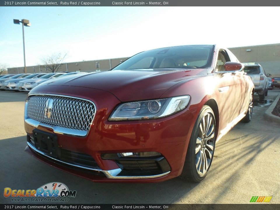 2017 Lincoln Continental Select Ruby Red / Cappuccino Photo #1