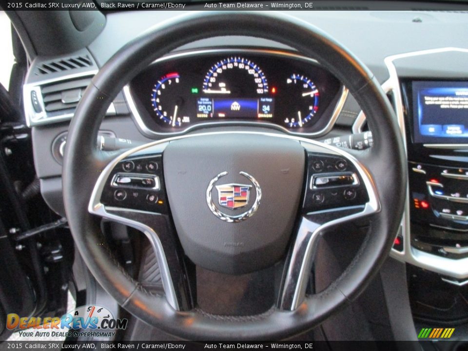 2015 Cadillac SRX Luxury AWD Black Raven / Caramel/Ebony Photo #13