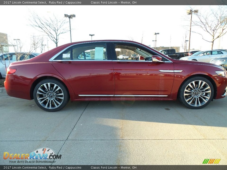 2017 Lincoln Continental Select Ruby Red / Cappuccino Photo #3