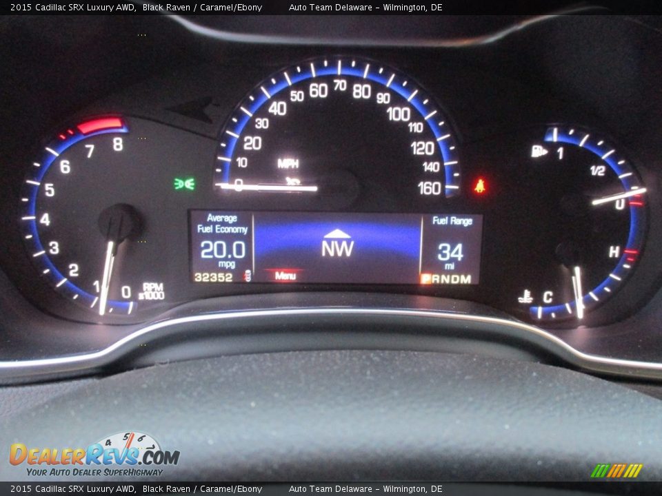2015 Cadillac SRX Luxury AWD Black Raven / Caramel/Ebony Photo #14