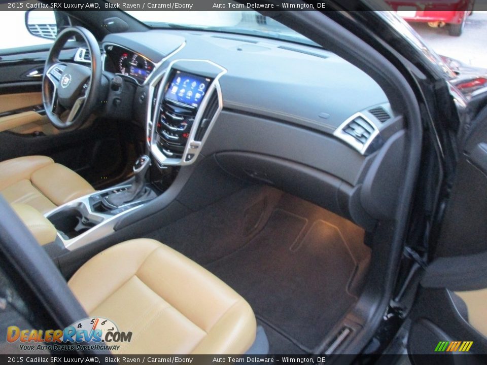 2015 Cadillac SRX Luxury AWD Black Raven / Caramel/Ebony Photo #26