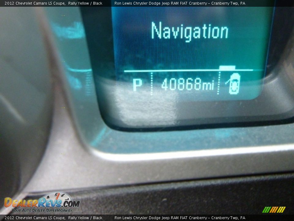 2012 Chevrolet Camaro LS Coupe Rally Yellow / Black Photo #20