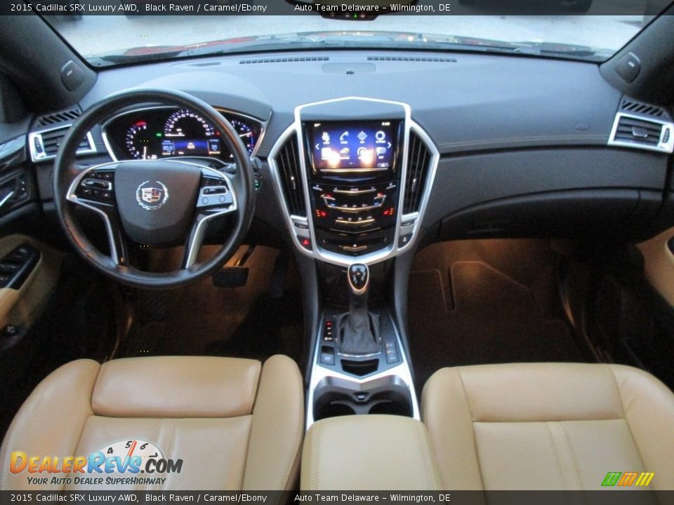 2015 Cadillac SRX Luxury AWD Black Raven / Caramel/Ebony Photo #31