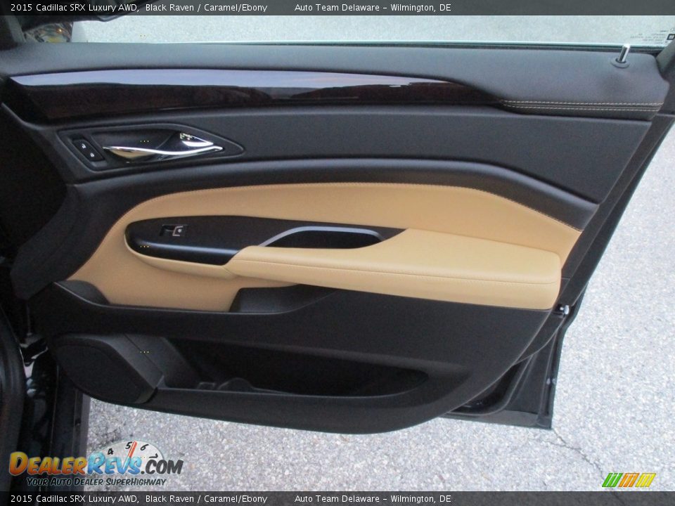 2015 Cadillac SRX Luxury AWD Black Raven / Caramel/Ebony Photo #36