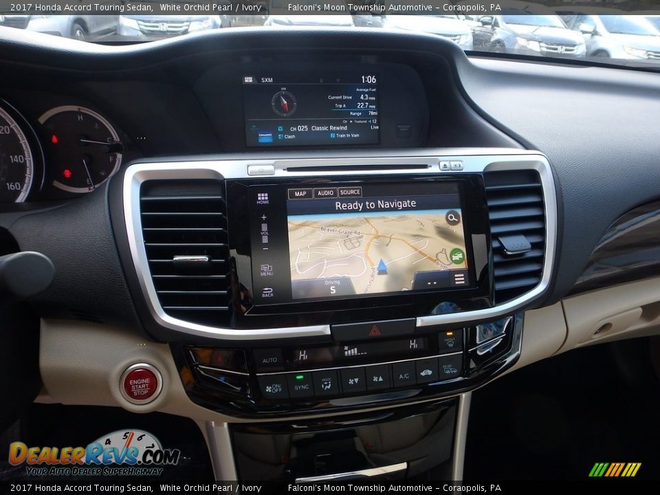 2017 Honda Accord Touring Sedan White Orchid Pearl / Ivory Photo #13