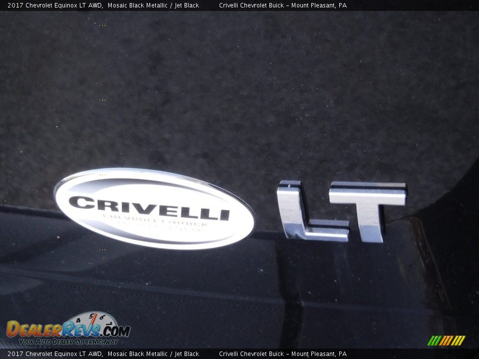2017 Chevrolet Equinox LT AWD Mosaic Black Metallic / Jet Black Photo #8