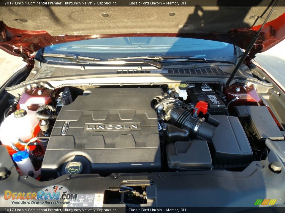 2017 Lincoln Continental Premier 3.7 Liter DOHC 24-Valve Ti-VCT V6 Engine Photo #14