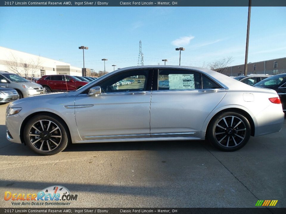 Ingot Silver 2017 Lincoln Continental Reserve AWD Photo #3