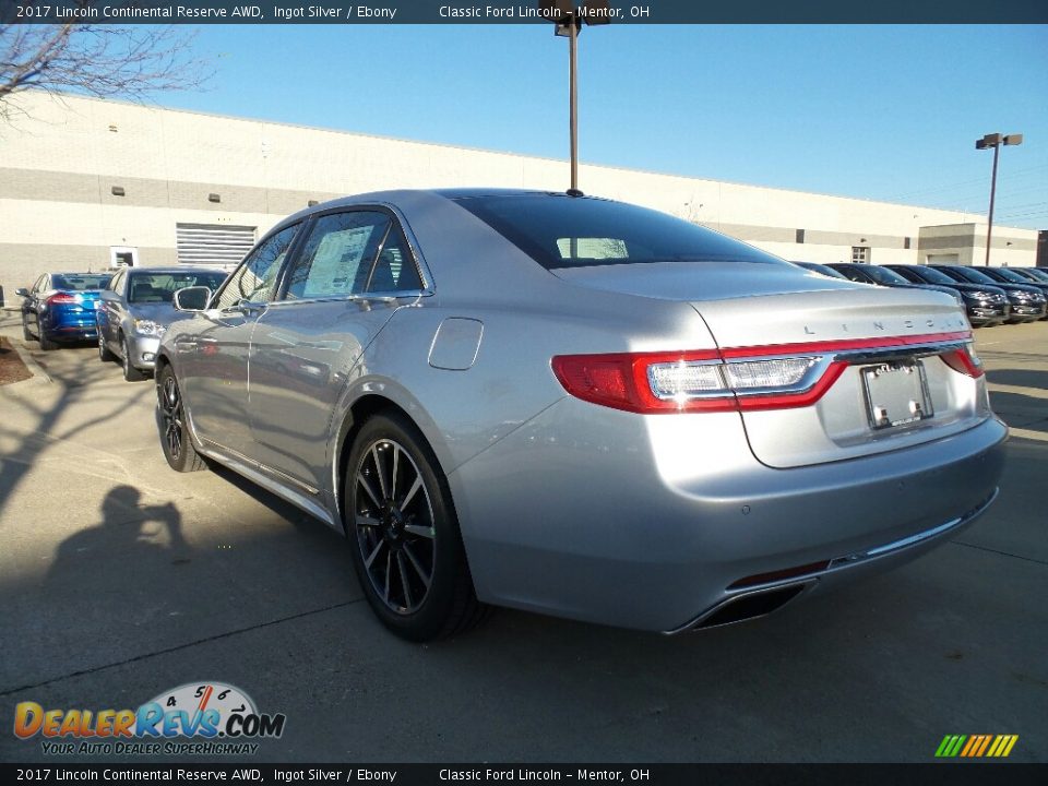 2017 Lincoln Continental Reserve AWD Ingot Silver / Ebony Photo #4