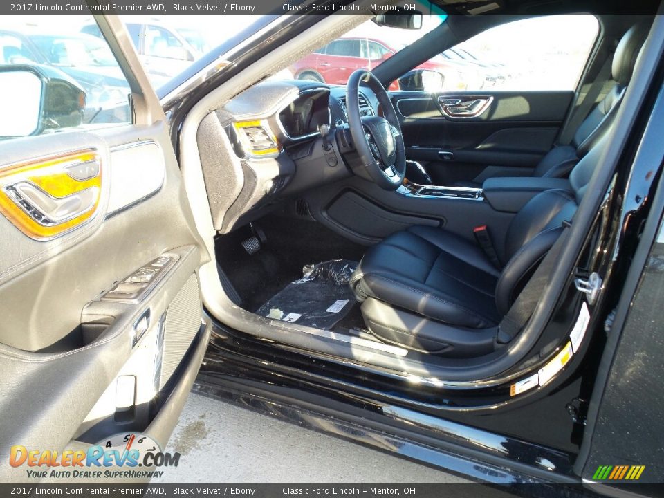2017 Lincoln Continental Premier AWD Black Velvet / Ebony Photo #10