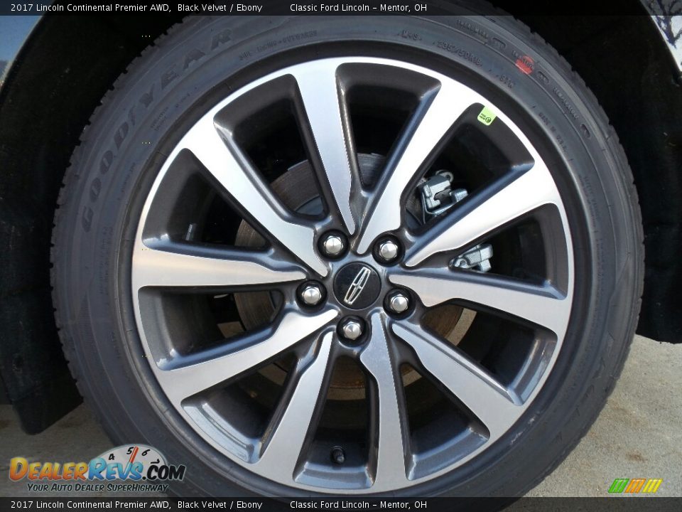 2017 Lincoln Continental Premier AWD Black Velvet / Ebony Photo #16