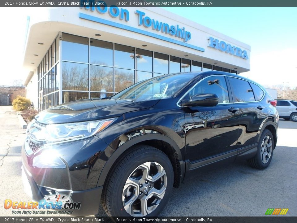 2017 Honda CR-V EX AWD Crystal Black Pearl / Black Photo #1