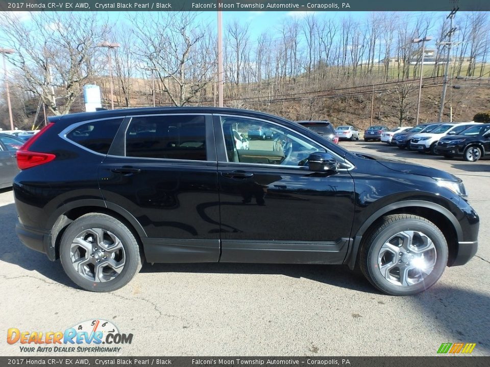 2017 Honda CR-V EX AWD Crystal Black Pearl / Black Photo #4