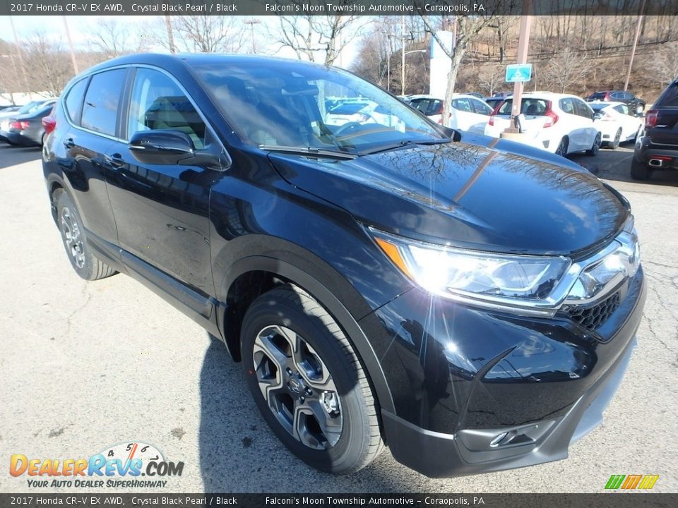 2017 Honda CR-V EX AWD Crystal Black Pearl / Black Photo #5
