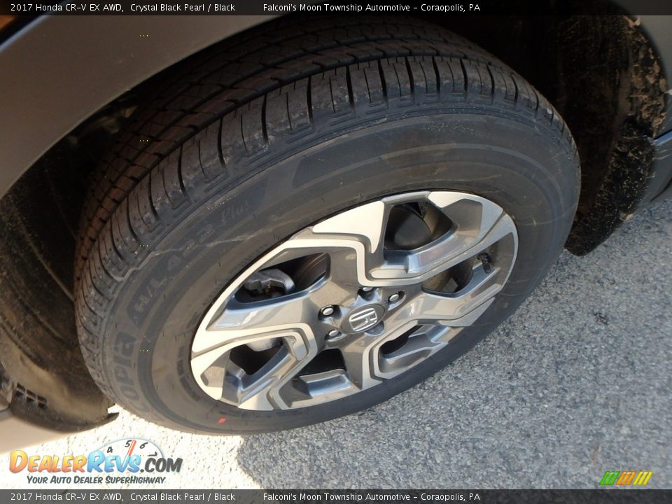 2017 Honda CR-V EX AWD Crystal Black Pearl / Black Photo #7